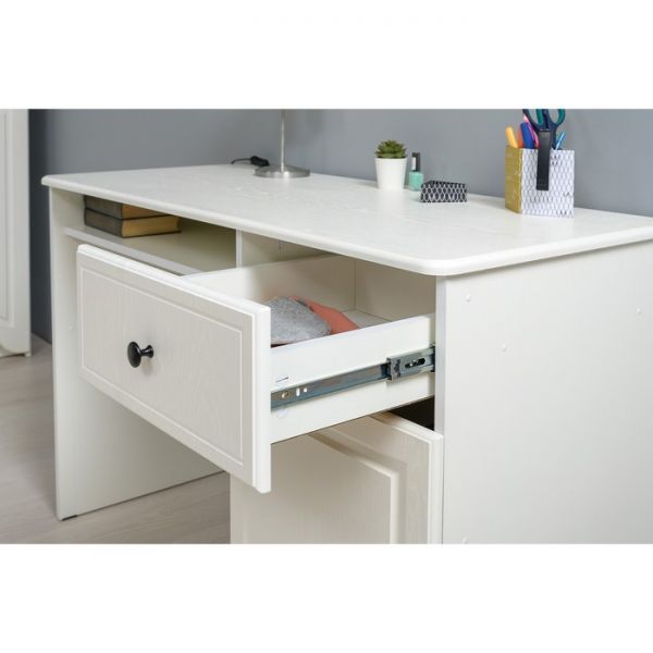 Стол письменный Роуз 12.148, 1190х517х763, Белый/ Ясень ваниль