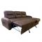 Угловой диван «Бук Люкс», механизм дельфин, замша, цвет шоколад