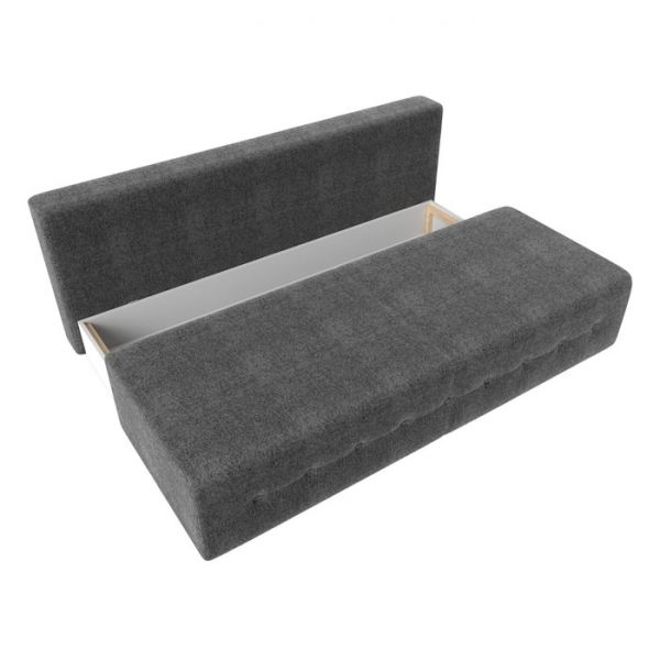 Прямой диван «Лондон», механизм еврокнижка, рогожка, цвет коричневый