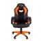 Кресло игровое "Chairman game 16", черный/оранжевый
