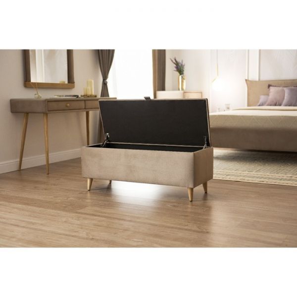 Банкетка прямоугольная «Олимпия», с ПМ, велюр, цвет velutto 05