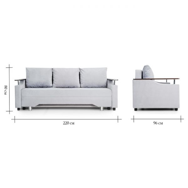 Диван «Квадро 1», ППУ, еврокнижка, цвет селфи 15