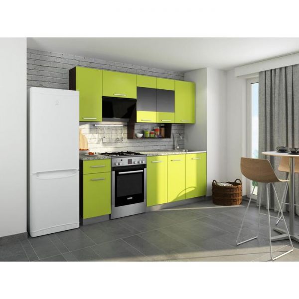 Кухонный гарнитур София, 2300 мм, цвет лайм