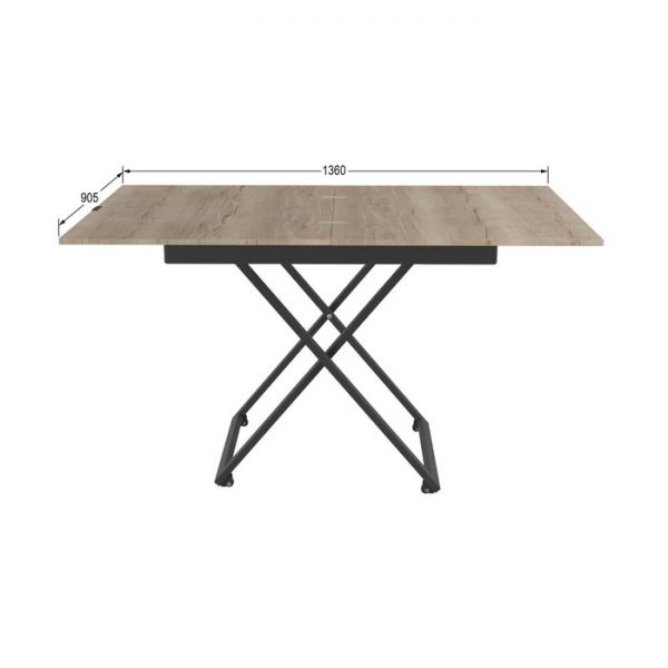 Стол универсальный «Генри», 905 (1360) ? 680 (905) ? 765 (400) мм, цвет белый премиум