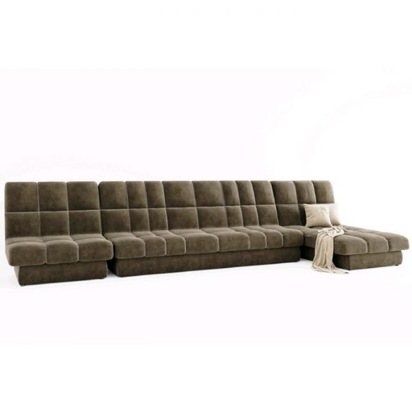 Комплект «Хьюстон», механизм книжка, велюр, цвет селфи 01 / подушки селфи 03