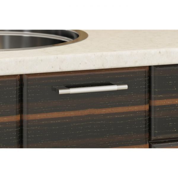 Кухонный гарнитур Яна 1600х600 белый/белый Кофе/зебрано