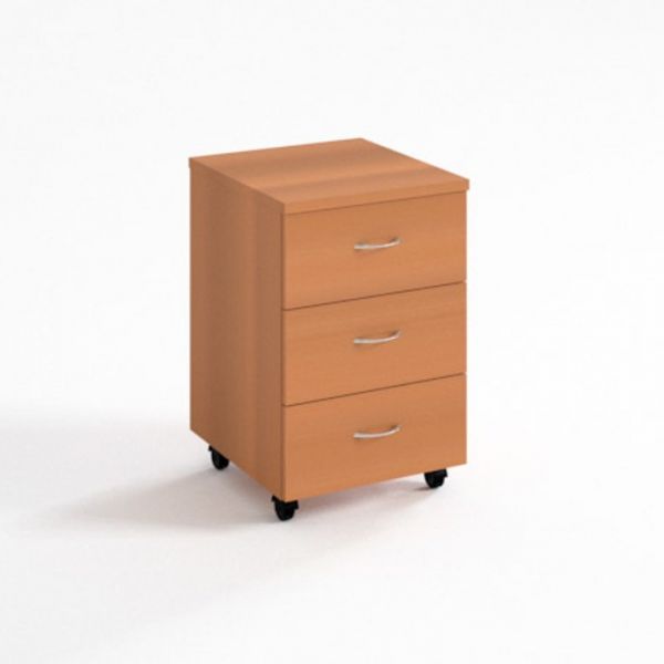 Тумба мобильная ТМ4.5, 425х450х590 мм, белый шагр