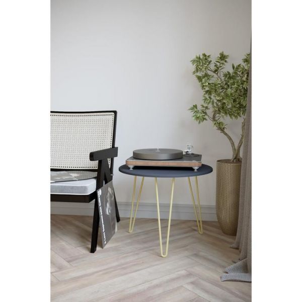 Стол журнальный «РИД Голд 430», 550 ? 550 ? 450 мм, цвет белый мрамор