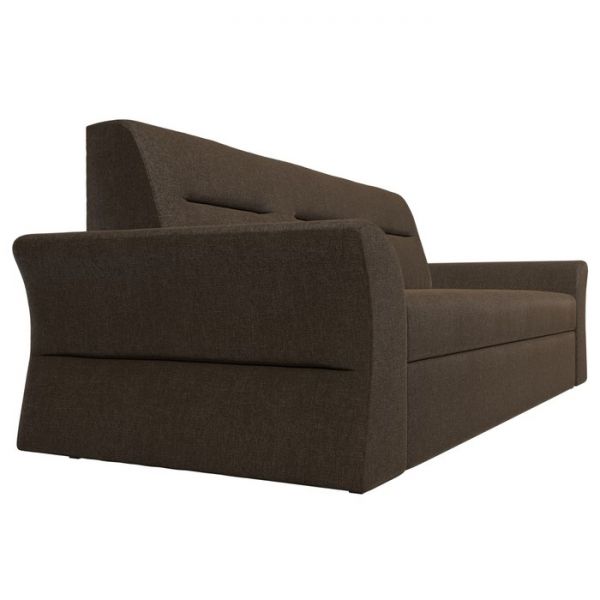 Прямой диван «Клайд», механизм дельфин, рогожка, цвет бежевый