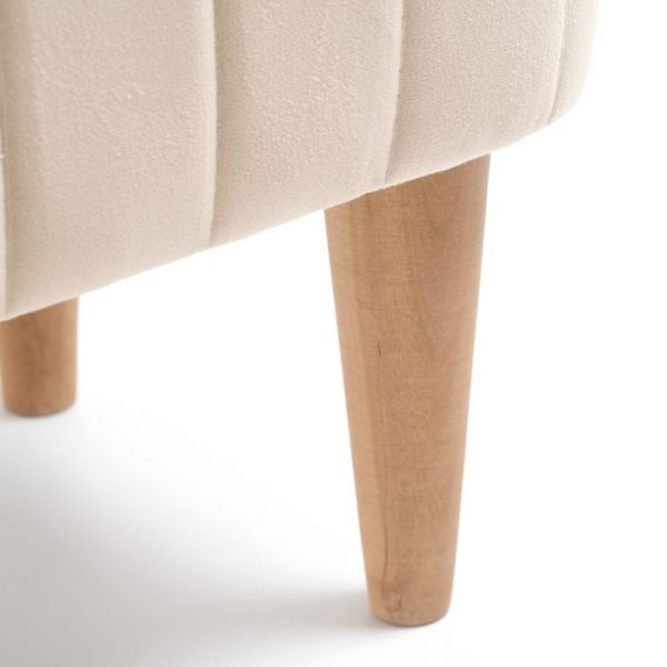 Пуф "Амма" велюр Velutto бежевый