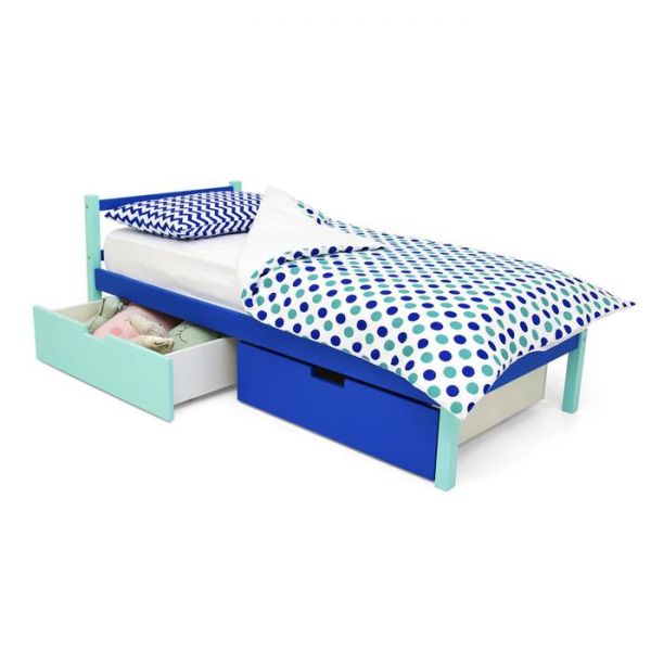 Детская кровать "Svogen classic мятно-синий"