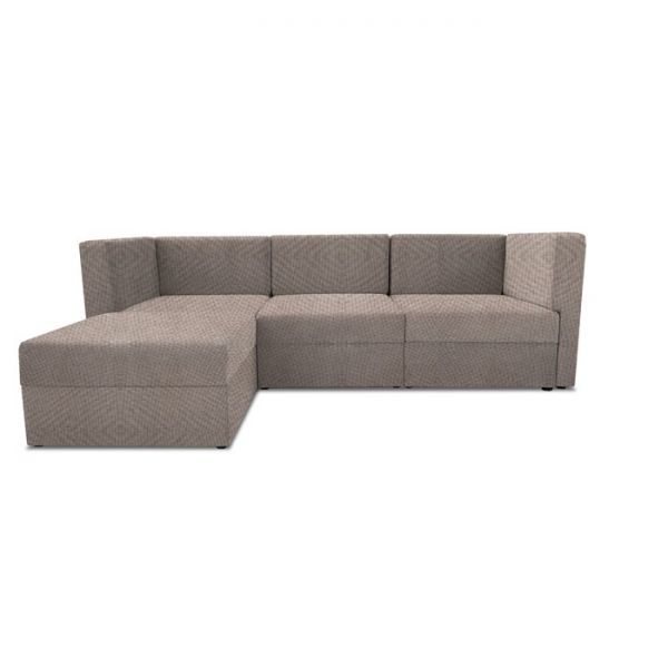 Диван модульный угловой «Бергамо», четыре секции, рогожка, цвет savana plus mocca