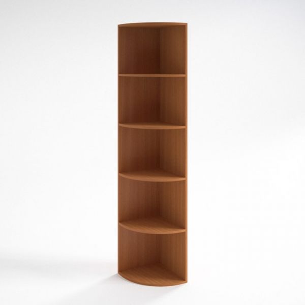 Шкаф угловой НШ-16, 380 ? 380 ? 1890 мм, белый шагр