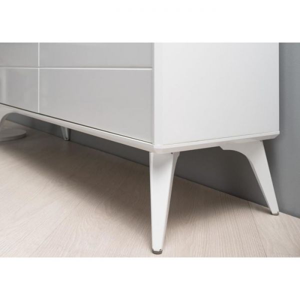 Тумба под ТВ Спейс 13.269, 1088х336х457, Белый/Белый глянец МДФ