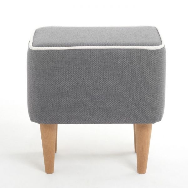 Пуф "Одос" рогожка Neptune бежевый