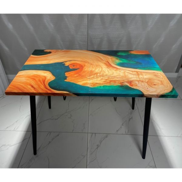 Обеденный стол «Конус 2», 1100(1500) ? 700 мм, опора редуцированная белая, белый мрамор