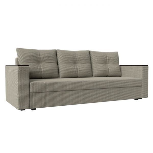 Диван прямой «Атланта лайт», без стола, еврокнижка, рогожка, цвет бежевый