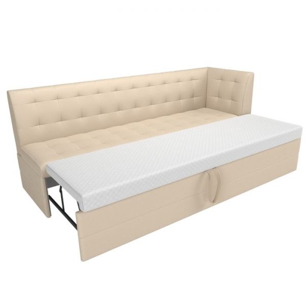 Кухонный диван «Бриз с углом», рогожка, цвет серый