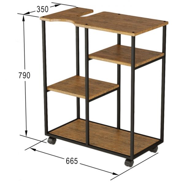 Подставка для воды «Уотер LOFT», 665 ? 350 ? 790 мм, цвет дуб американский
