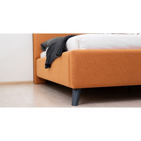 Кровать Миа, 1800х2000, ортопедическое осн+ПМ, Купер 12/Тыквенный