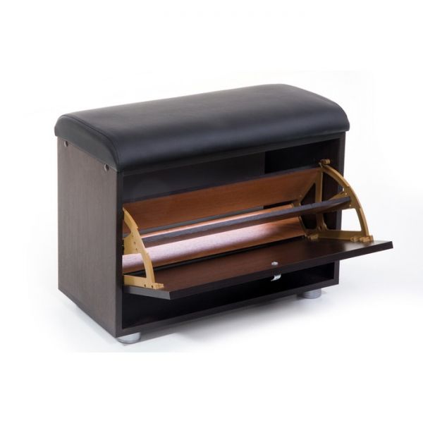 Обувница МС 1(118), 620х300х460, Венге/Черный