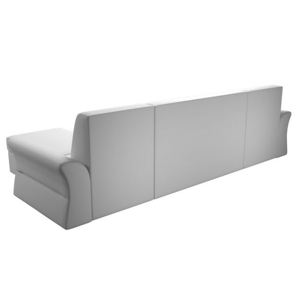 П-образный диван «Клайд», механизм дельфин, экокожа, цвет бежевый