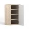 Шкаф навесной угловой Анжелика 600/600х300х920 Дуб молочный/Ясень