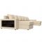 П-образный диван «Дубай», механизм еврокнижка, экокожа, цвет бежевый