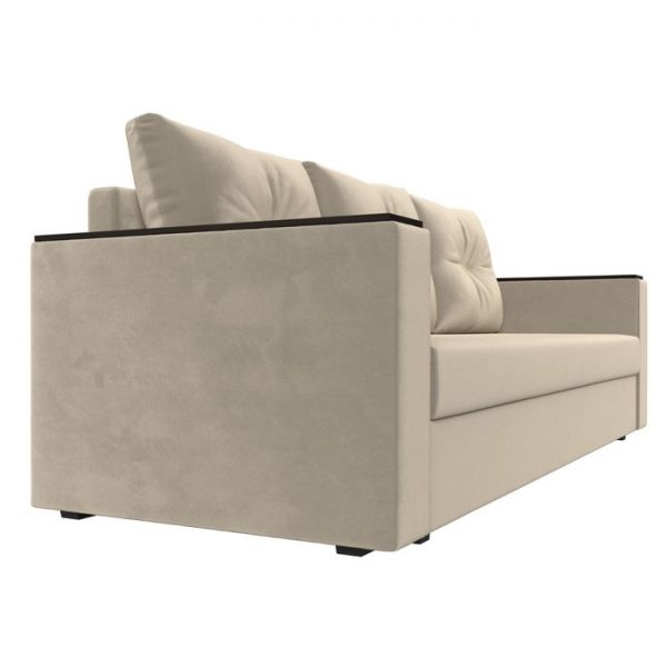 Диван прямой «Атланта лайт», без стола, еврокнижка, микровельвет, цвет бежевый