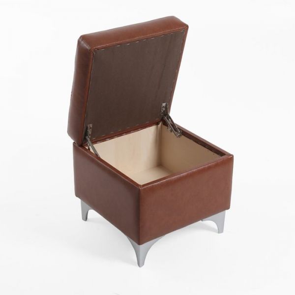 Банкетка ЖОЗЕФИНА 460*460*450 Кож.зам коричневый