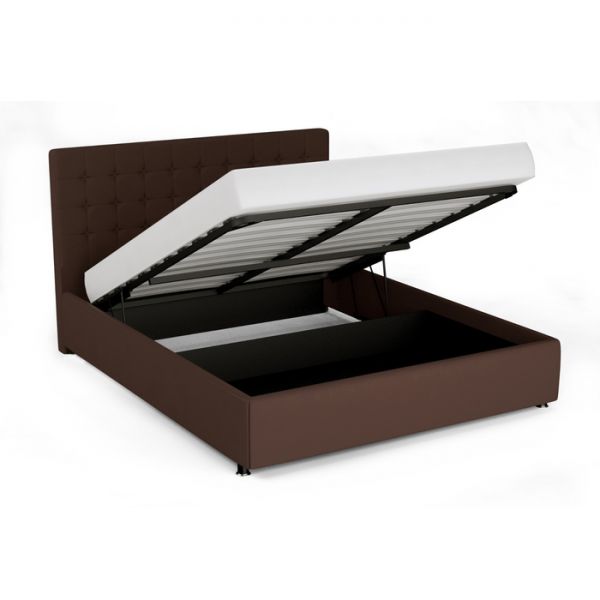 Кровать «Ла Скала» с ПМ, 1400 ? 2000, ортопедическое основание, цвет коричневый