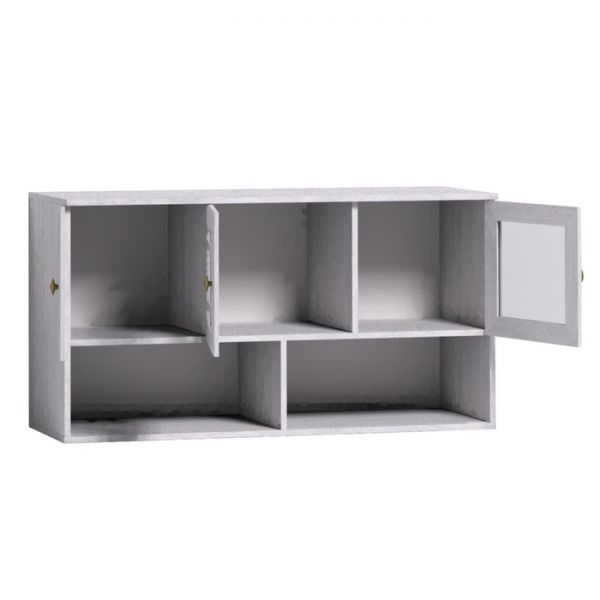 Шкаф навесной Sherlock 4, 1199 ? 400 ? 633 мм, цвет орех шоколадный