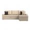 Угловой диван «Ливерпуль», механизм дельфин, экокожа, цвет бежевый