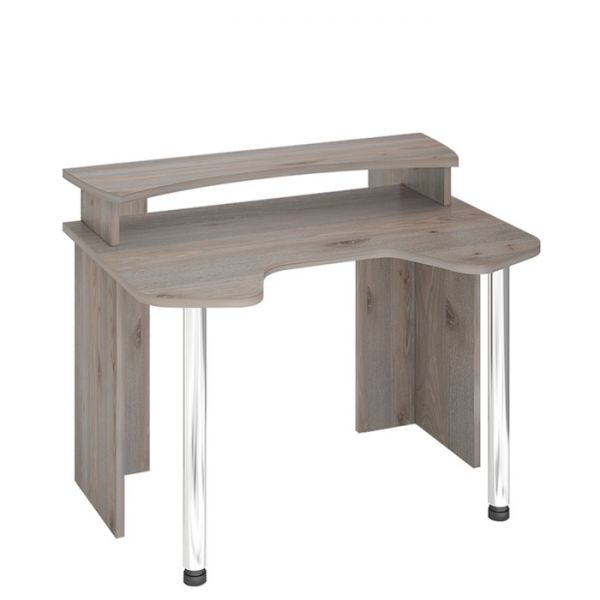 Стол СКЛ-Игр120 с надстройкой, 1200 ? 900 ? 950 мм, цвет белый жемчуг