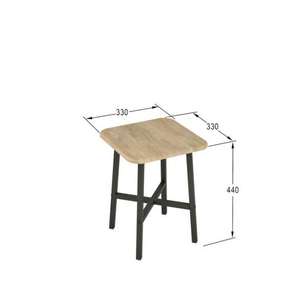 Табурет «Кросс», 330 ? 330 ? 440 мм, цвет дуб американский