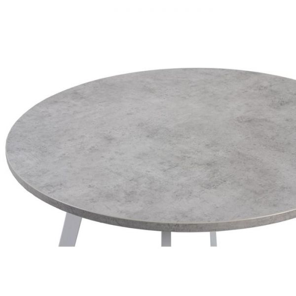 Стол ГЕРМЕС D-1050 Бетон Чикаго светлый/Опора Гермес, Гаспар-К, Белый глянец