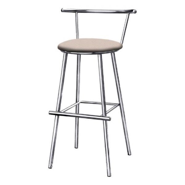 Стул барный «Фламенко», 420 ? 420 ? 980 мм, хром, цвет далас бисквит
