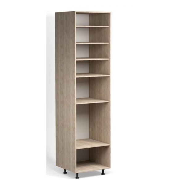 Пенал напольный Анжелика 600х576х2378 Дуб молочный/Ясень