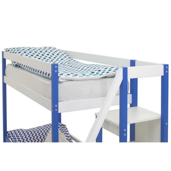Детская двухъярусная кровать Бельмарко Svogen сине-белый