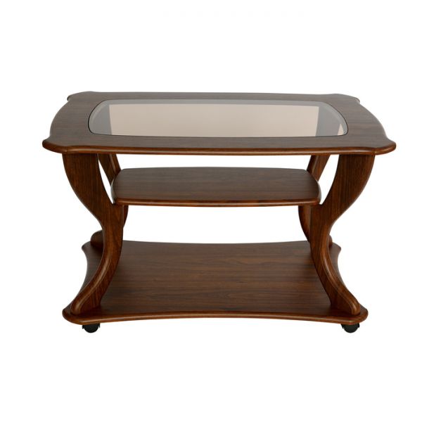 Стол журнальный «Маэстро», со стеклом сжс-02, 900 ? 600 ? 560 мм, цвет дуб белёный