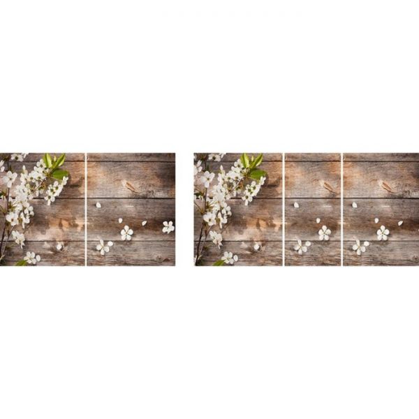 Стол раздвижной «Победа», 1200(1550) ? 800 ? 750 мм, хром, цвет белёный дуб / клетка 2