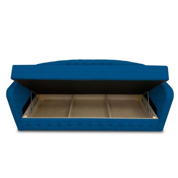 Диван-кровать с каретной стяжкой «Гарвард 2», велюр, цвет shaggy wine