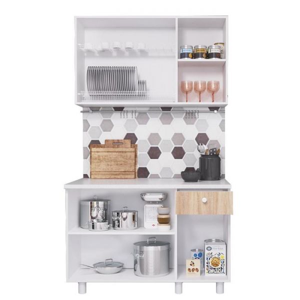 Кухонный гарнитур «Поинт», 1,2 м, ЛДСП, столешница «Антарес» 28 мм, без мойки, цвет феррара   536185