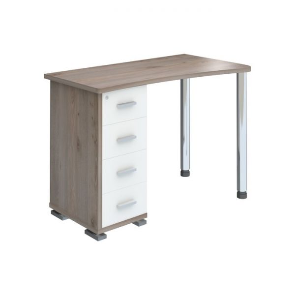 Стол СКМ-50, угол правый, 1100 ? 620 ? 770 мм, цвет белый жемчуг