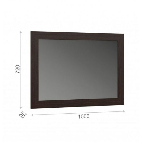 Зеркало «Токио», 1000 ? 720 мм, цвет венге
