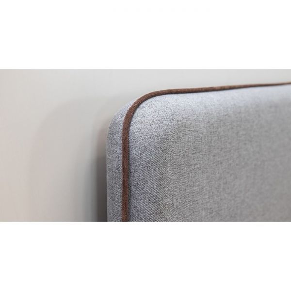 Кровать Миа, 1800х2000, ортопедическое осн+ПМ, Купер 18/Серый