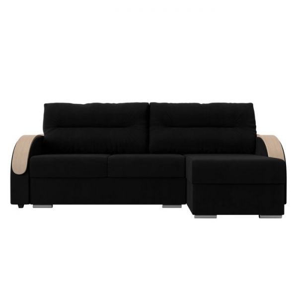 Угловой диван «Дарси», механизм еврокнижка, микровельвет, цвет бежевый