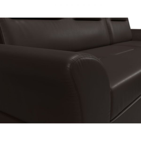 Угловой диван «Клайд», механизм дельфин, экокожа, цвет бежевый