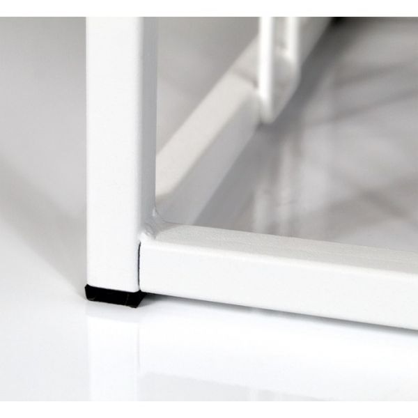 Банкетка Sheffilton SHT-B9 350х350х450 микровелюрсиреневая орхидея/белый муар металл