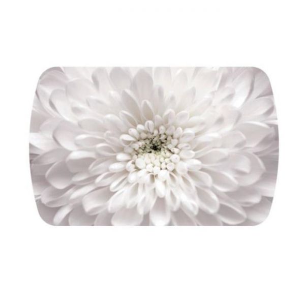 Стол "Бостон 2" 1100х700х745 стекло с фотопечатью Флоренс белое/хром